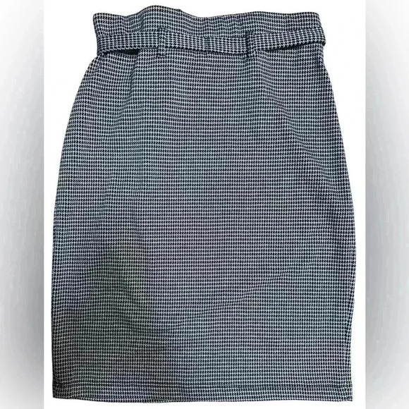 NWT | Women’s Max Edition Long Fitted Pencil Skirt | Black Houndstooth | Size S - Picture 2 of 7